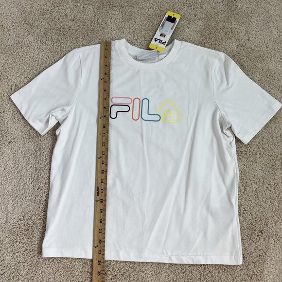 Fila Shirt Womens Size Small S White Tee Short Sleeve Running Athletic NWT - Picture 5 of 8
